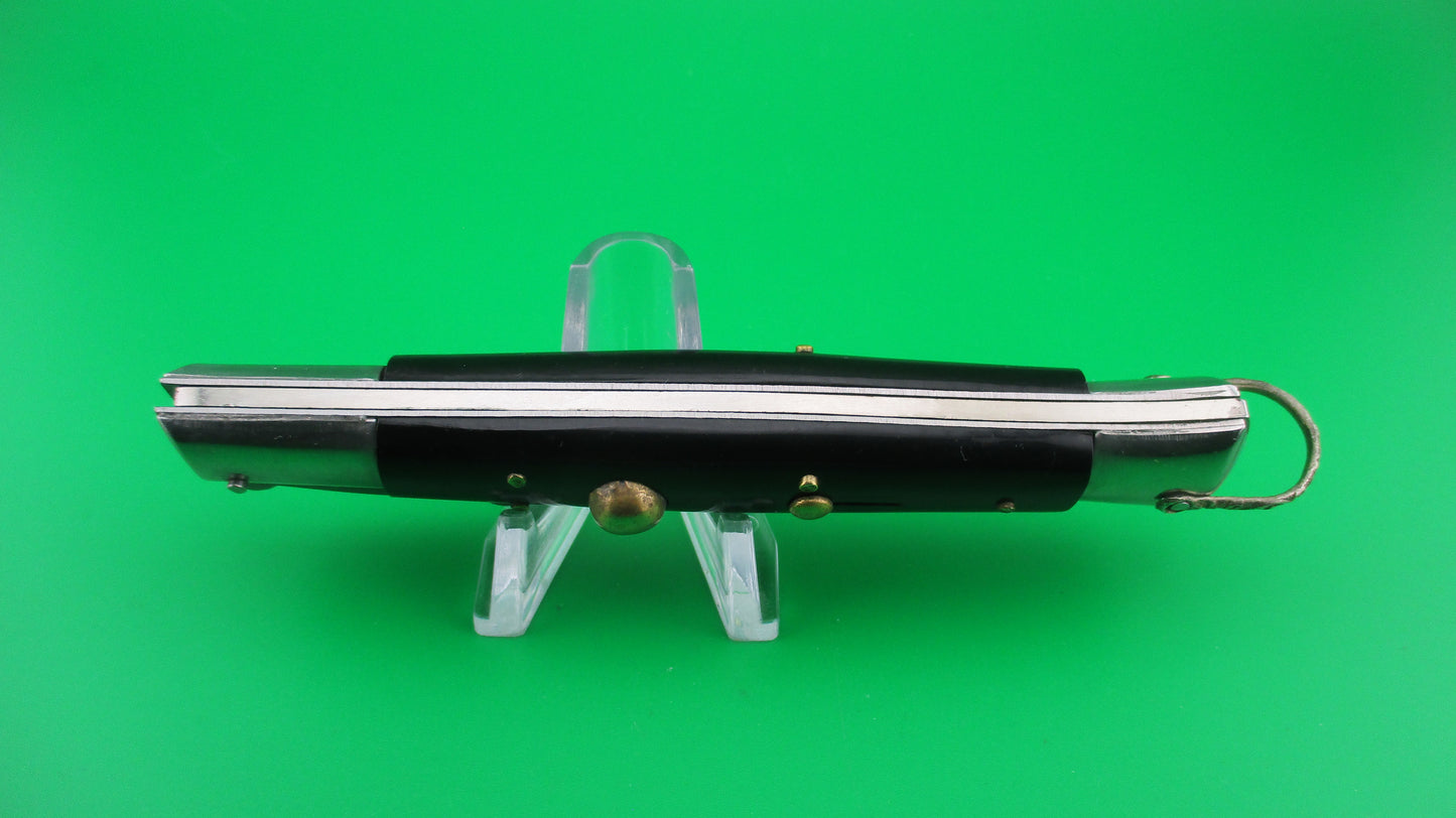 STAINLESS STEEL 22cm Rizzuto Estileto Milano Black automatic knife