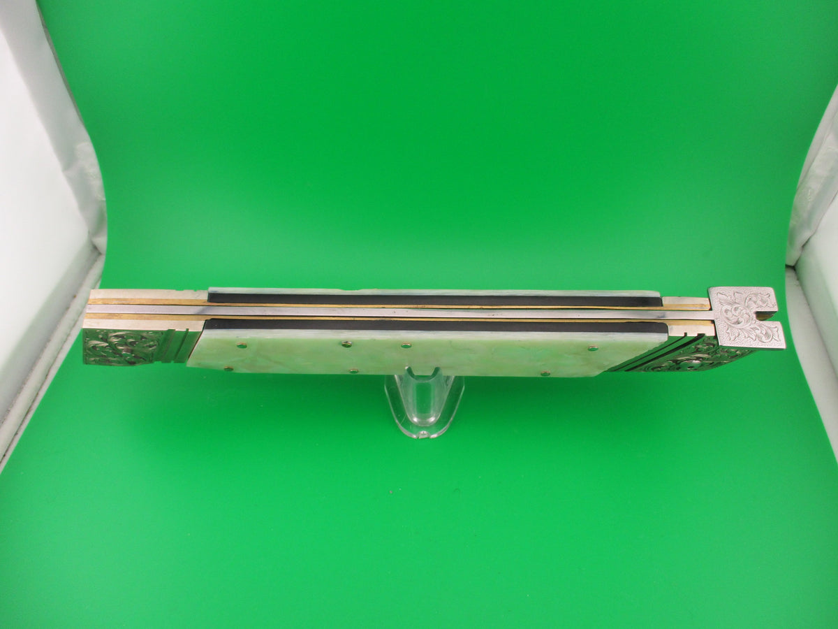 Renzo Pascotto 52cm Italian Picklock Pearl Giant Slant Bolster automatic knife 2 of 5