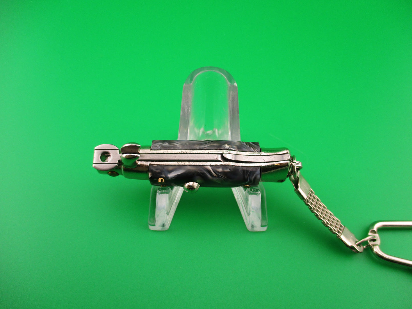 INOX ITALY 10cm Italian Stiletto picklock keychain automatic knife