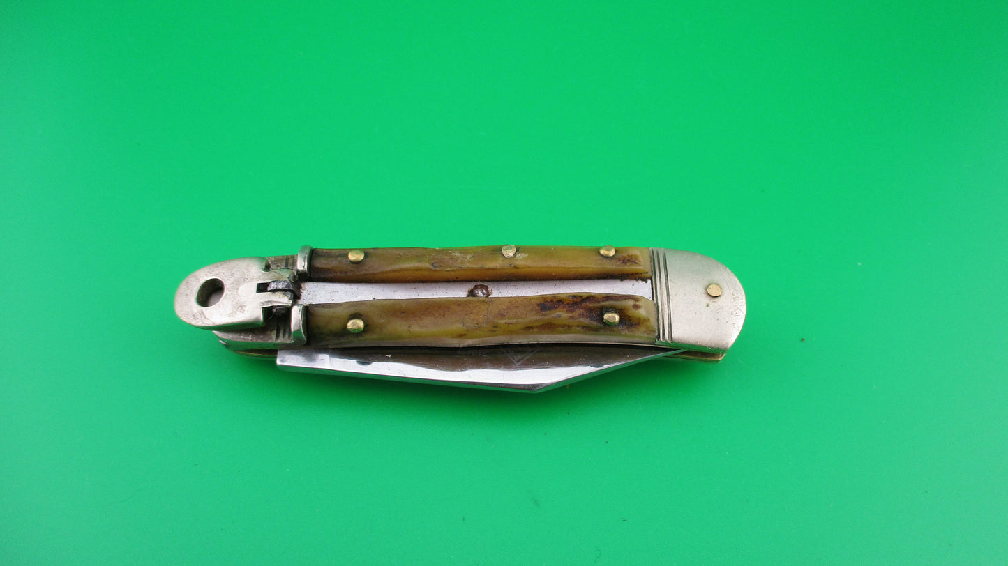 PUMA Springbock II Solingen Germany 8cm German lever stag automatic knife