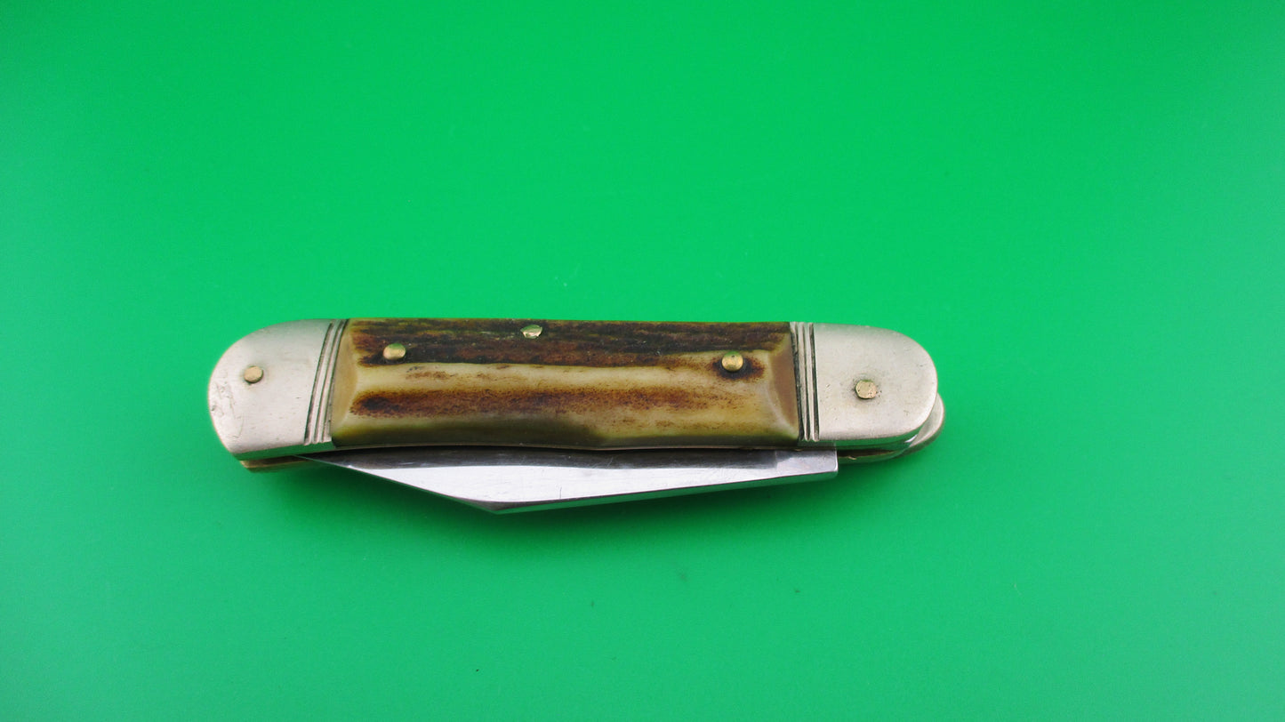 PUMA Springbock II Solingen Germany 8cm German lever stag automatic knife