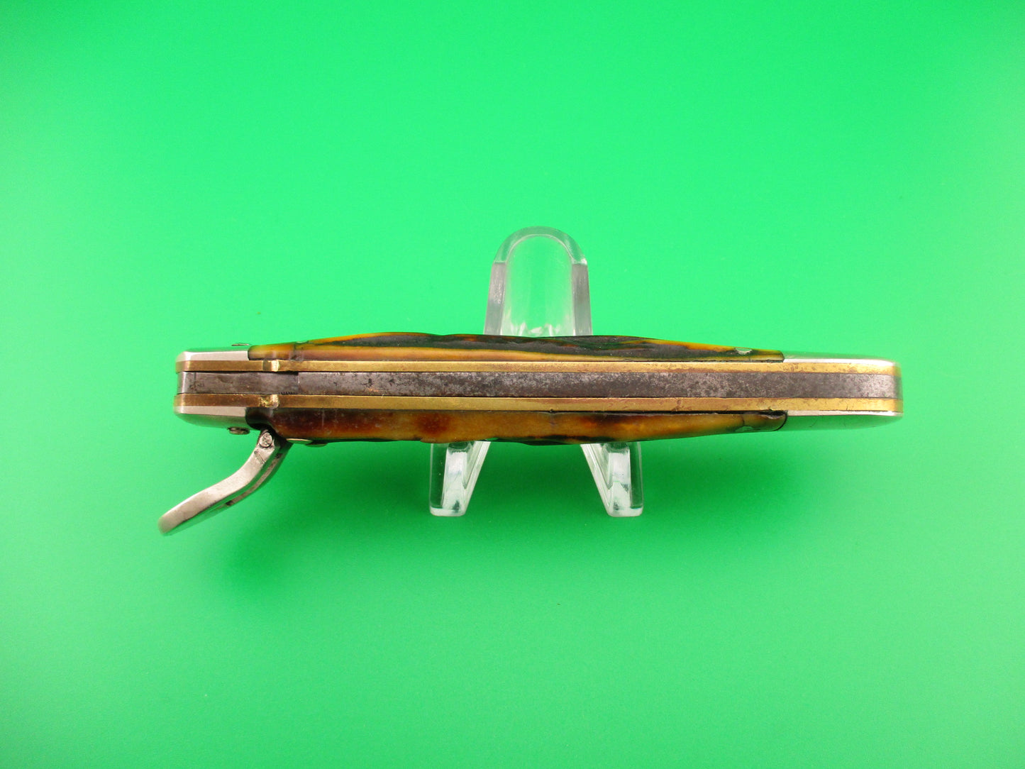 UNION CUT CO OLEAN NY USA Antique Teardrop Lever automatic knife nice