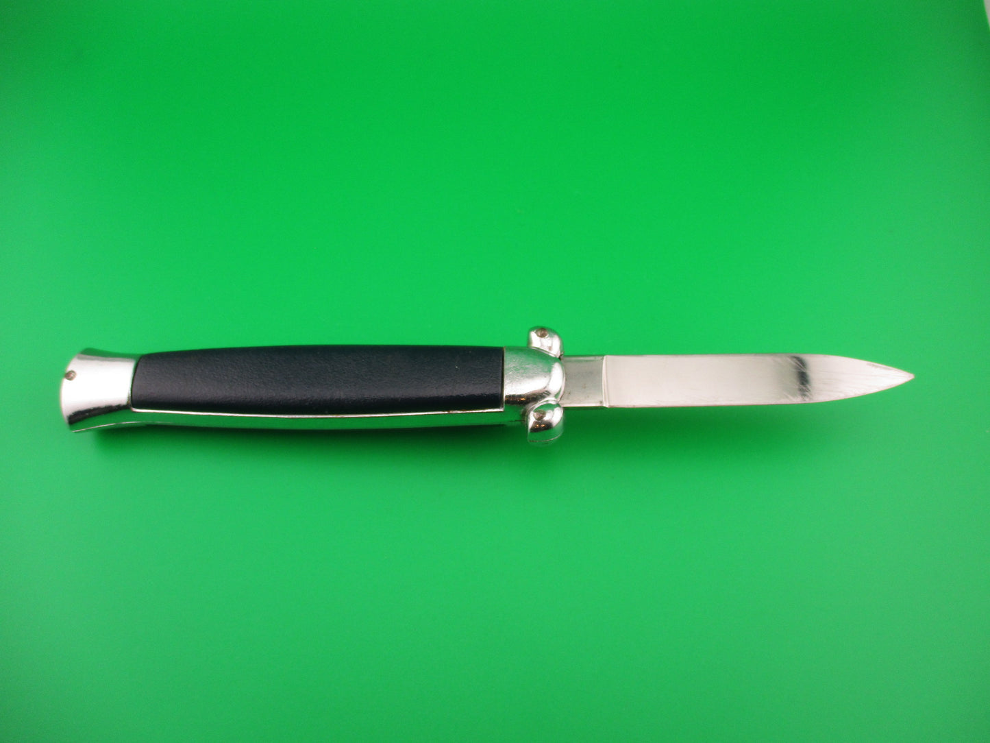 STAINLESS STEEL 21cm RARE Blue Super Automatic OTF DA vintage switchblade knife