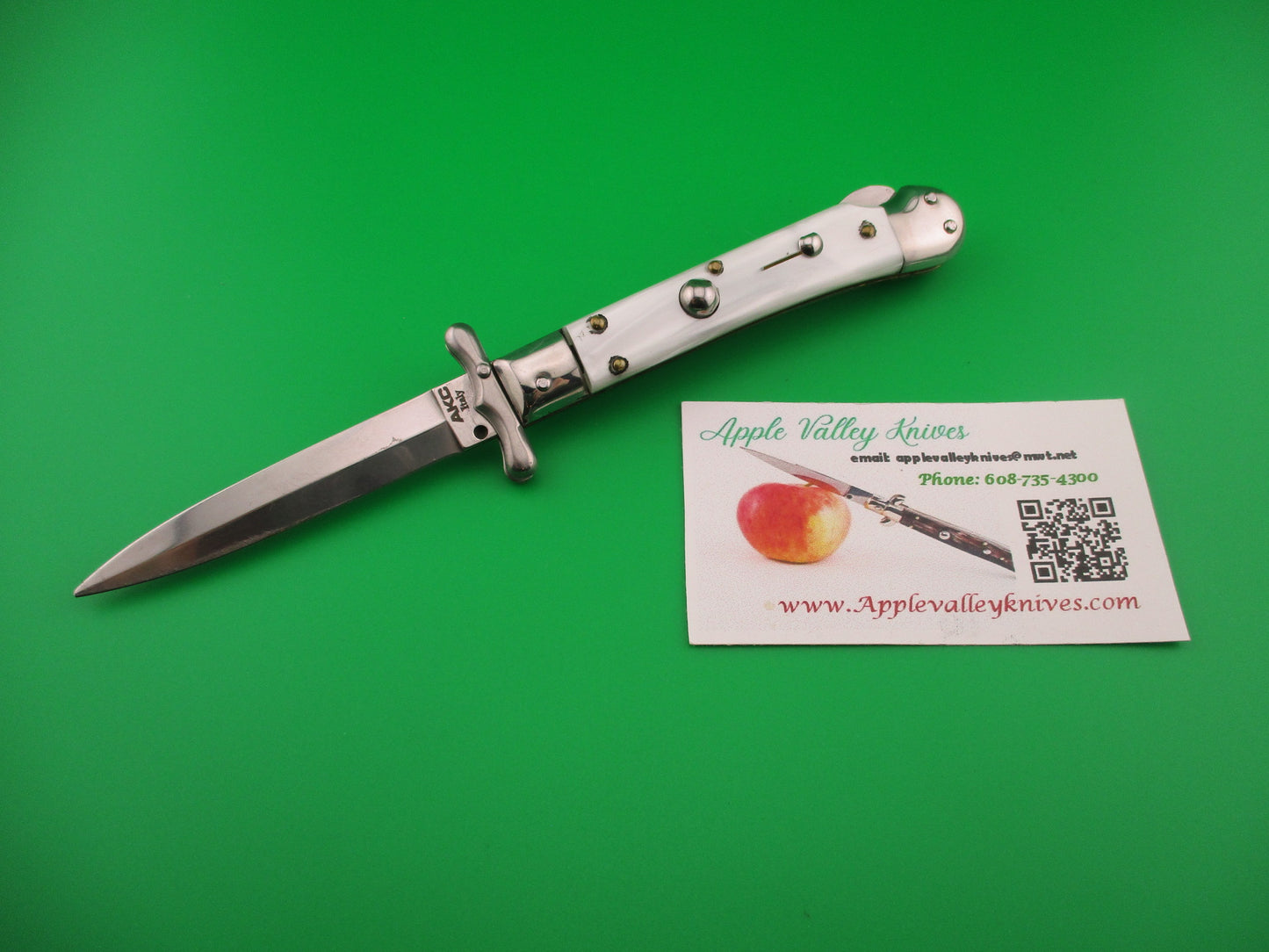 z AKC ITALY 19cm Italian Medici Swing Guard Pearlex automatic knife