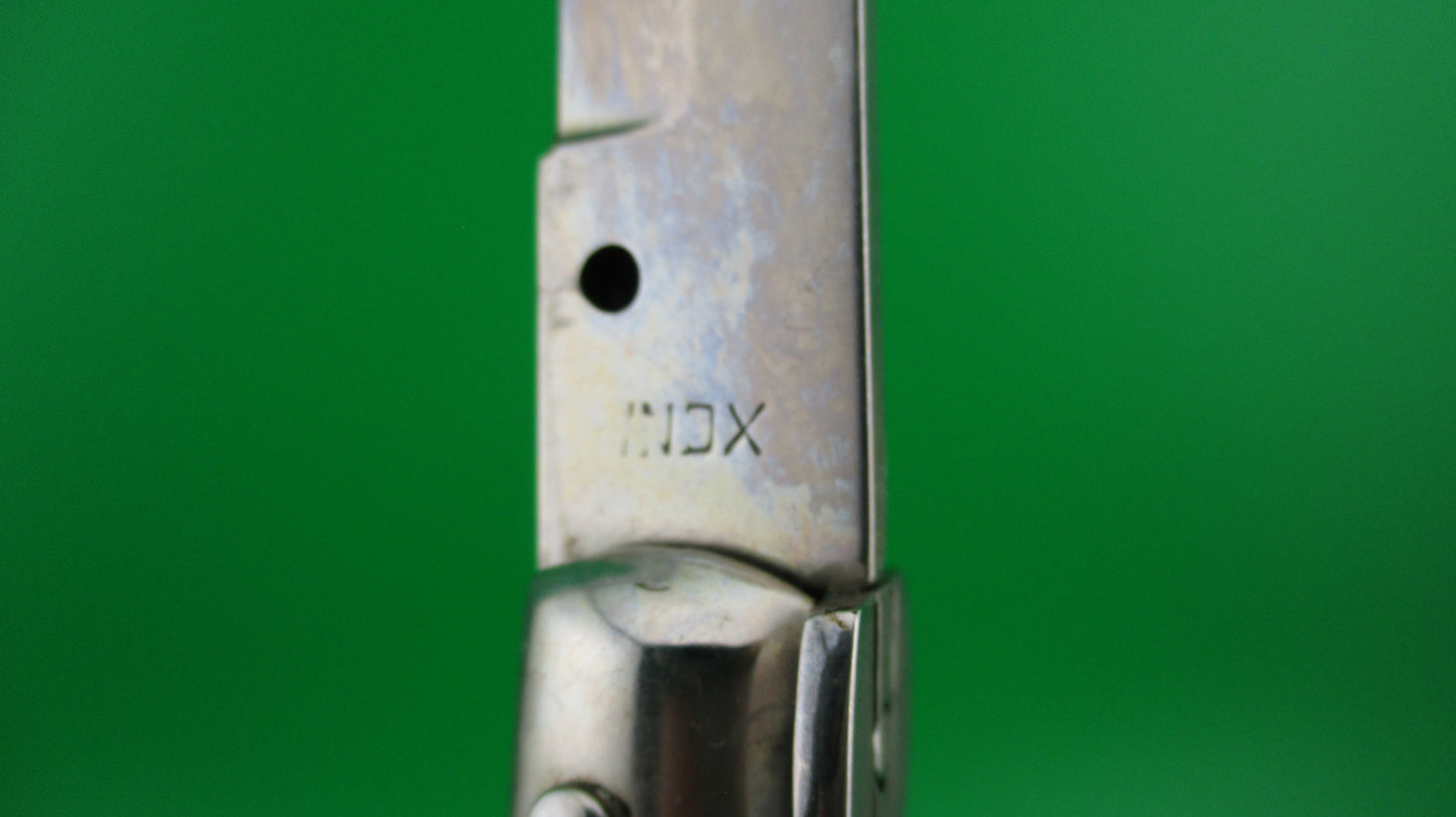 z INOX ITALY STAINLESS 33cm Italian Bayonet blade Black Stiletto switchblade knife