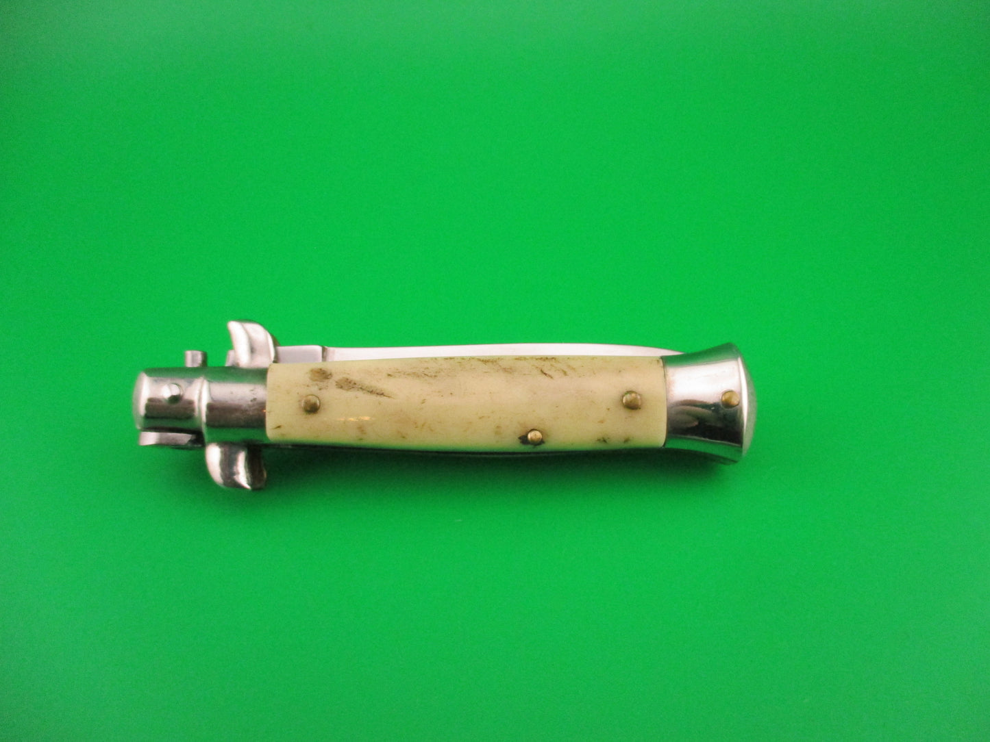 ROSTFREI 14cm Italian Stag stiletto Oreste Dibon vintage automatic knife