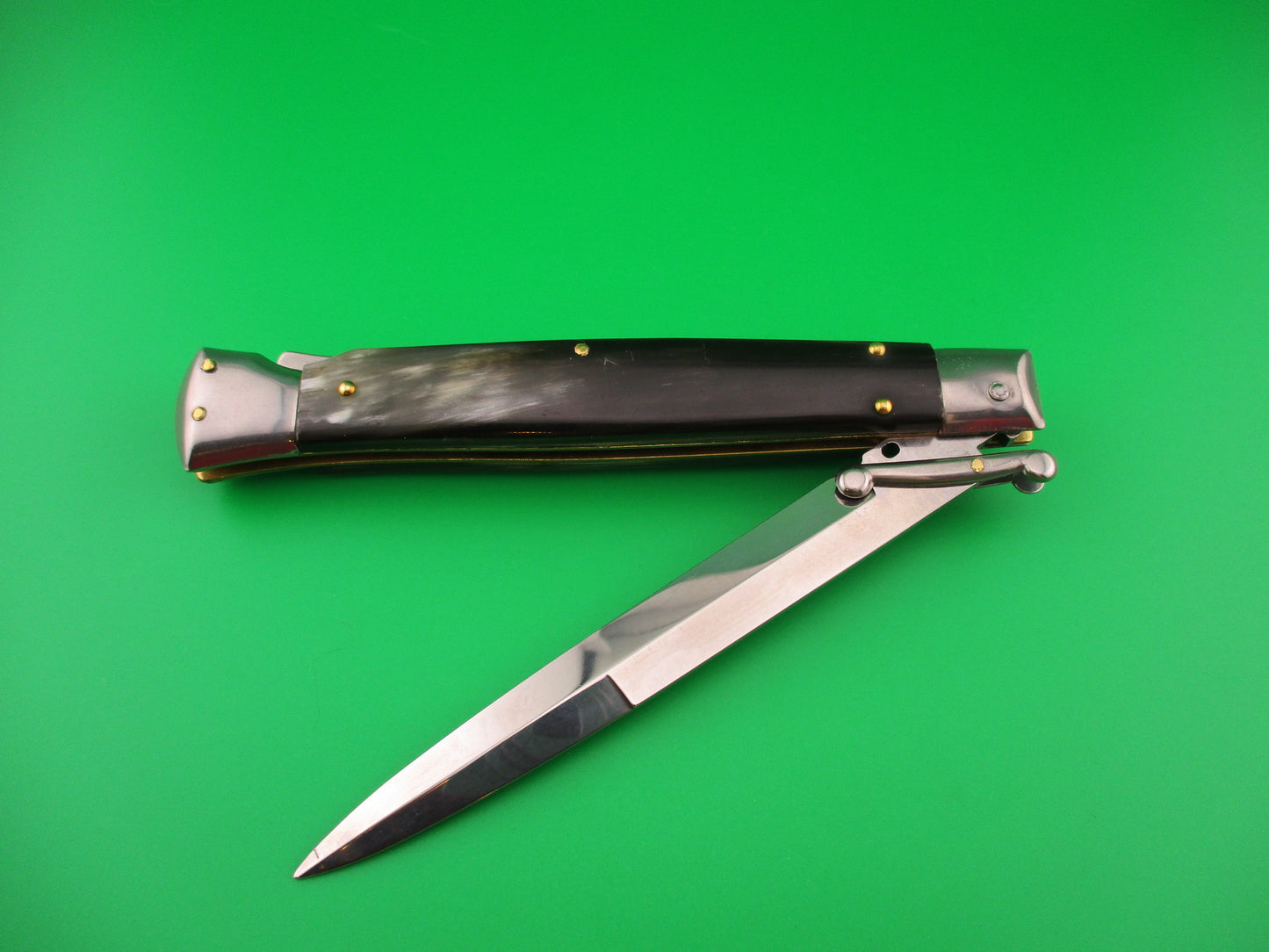 FRANK B ITALY 28cm Italian Swing Guard Brazilian horn automatic knife