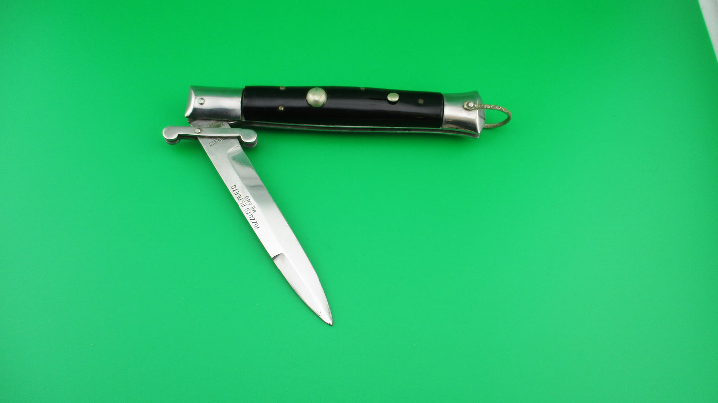Rizzuto Style STAINLESS STEEL 22cm Japanese Swing Guard automatic knife