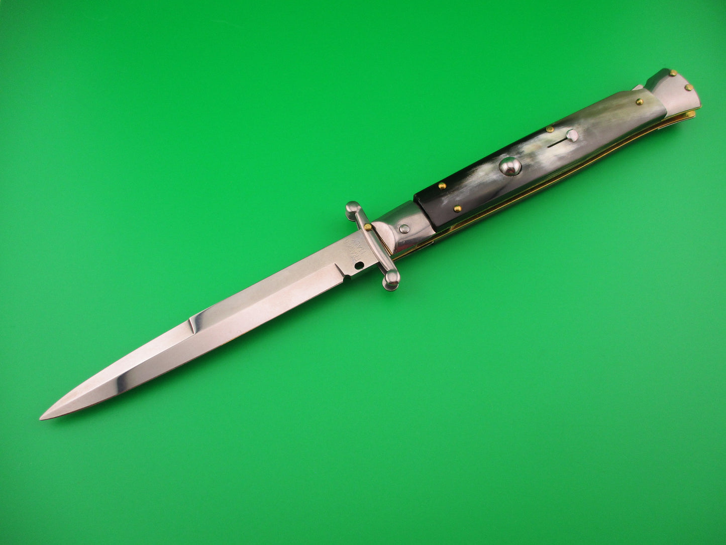 FRANK B ITALY 28cm Italian Swing Guard Brazilian horn automatic knife