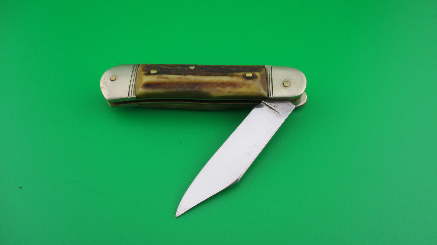 PUMA Springbock II Solingen Germany 8cm German lever stag automatic knife