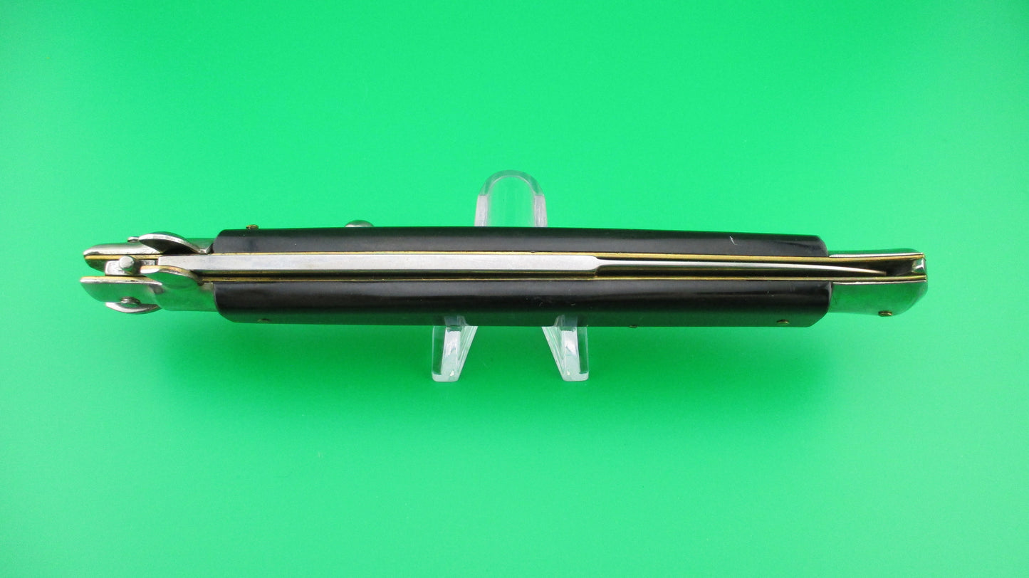 z INOX ITALY STAINLESS 33cm Italian Bayonet blade Black Stiletto switchblade knife