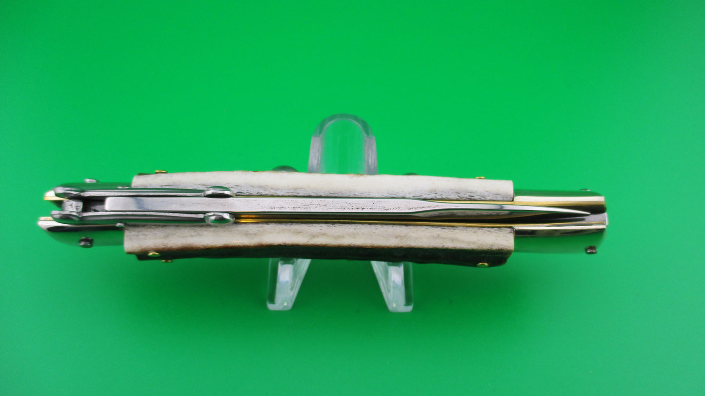 Z AGA CAMPOLIN 23cm Italian Swing Guard Stag Bayonet blade automatic knife