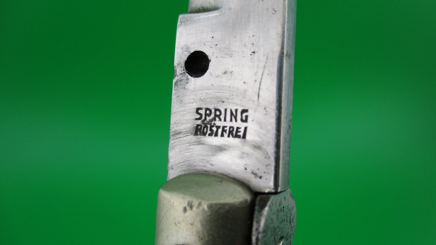 RAIMONDO SPRING ROSTFREI 28cm Italian Picklock Vintage 1950s automatic knife Pearlescent horn