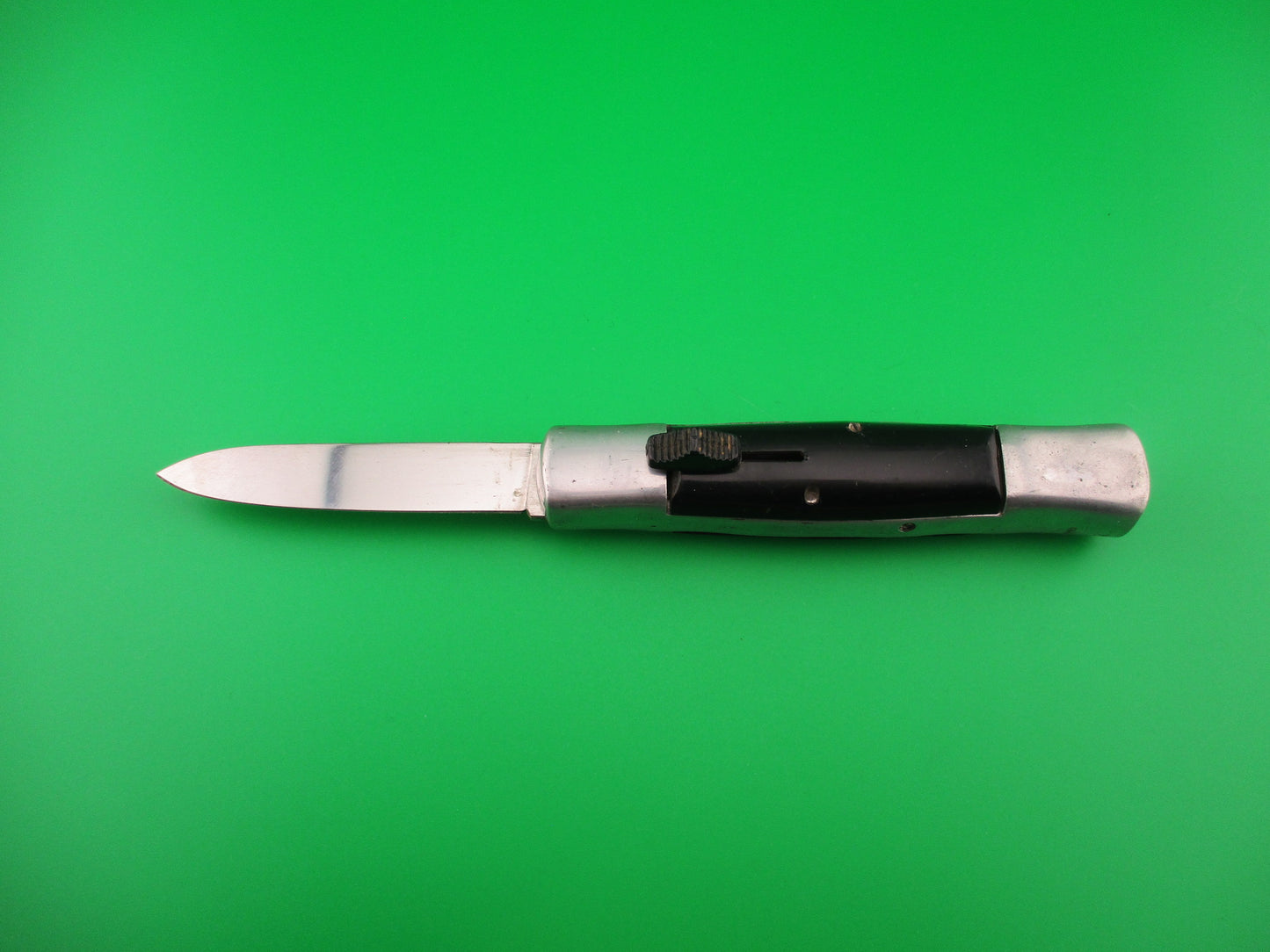 Spanish Lightning 18cm OTF DA Black & aluminum vintage automatic knife