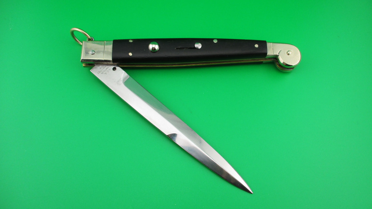 AGA CAMPOLIN 30cm Sicilian Ring Pull Ebony automatic knife 2013