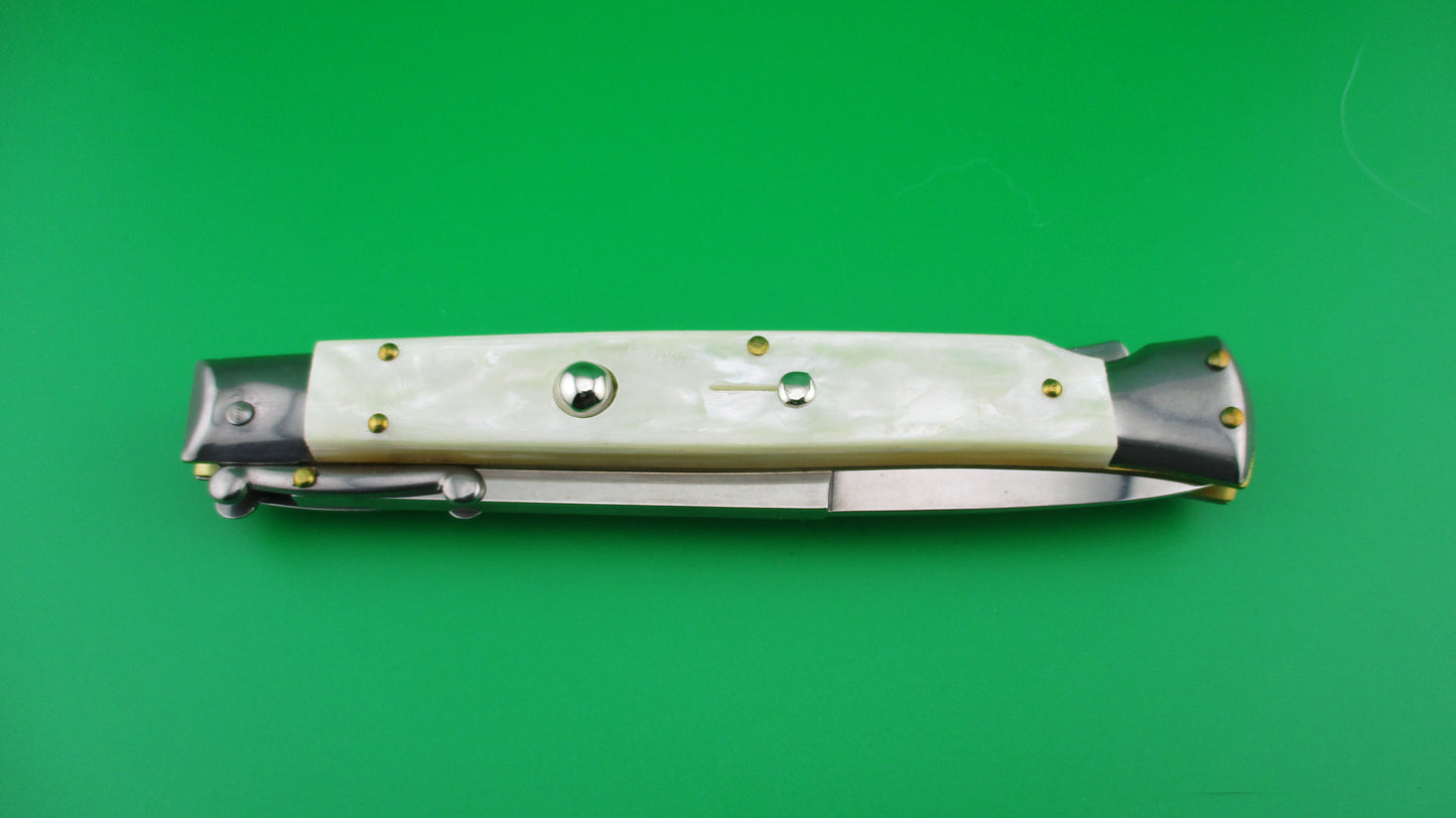 FRANK B ITALY 28cm Italian Swing guard MOP Pearl automatic knife