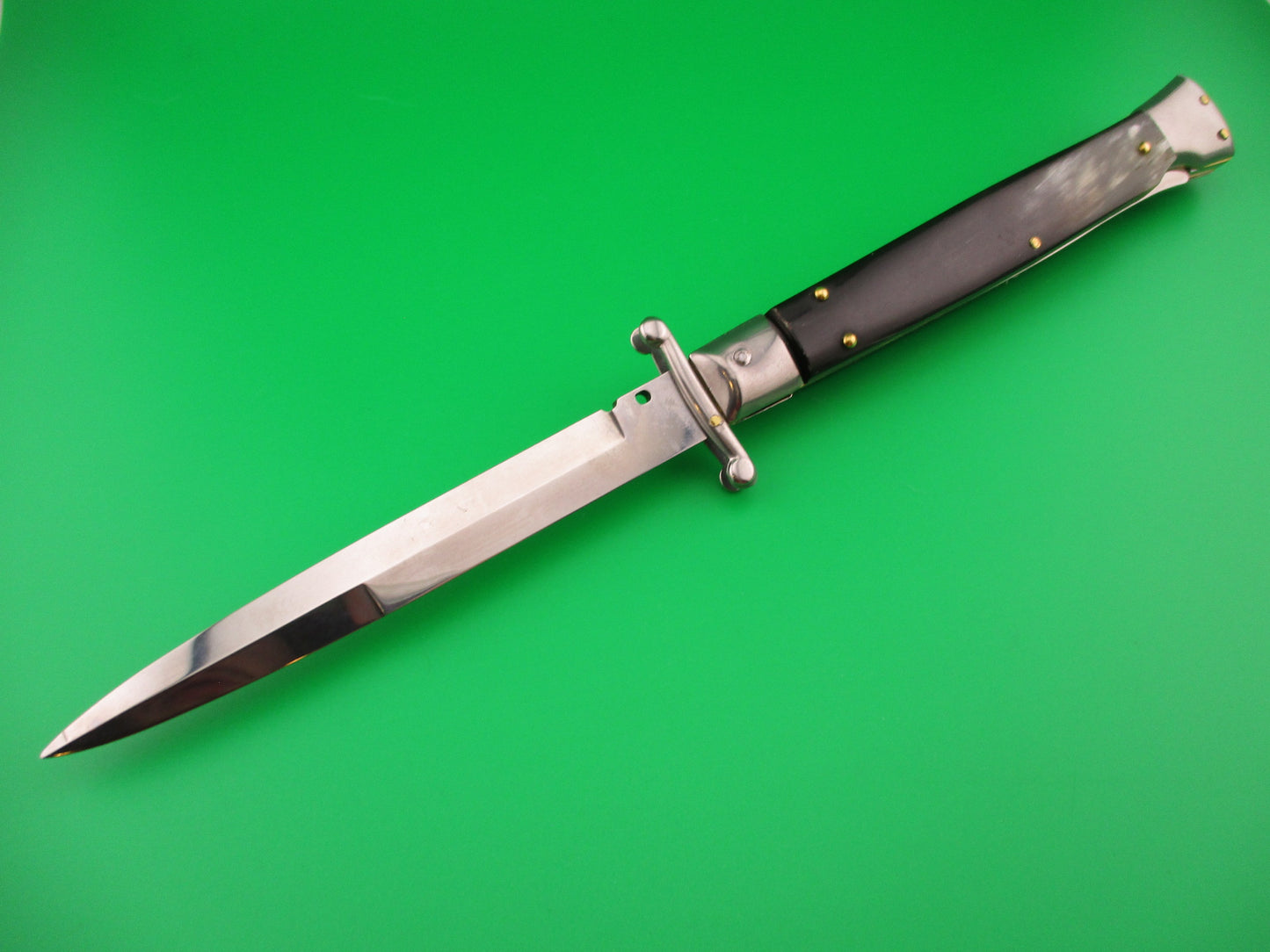 FRANK B ITALY 28cm Italian Swing Guard Brazilian horn automatic knife