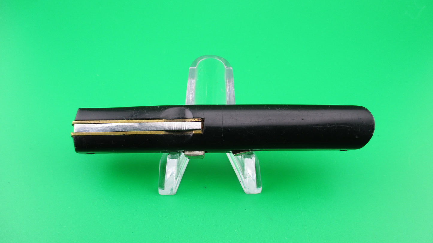 INOX PATENT 18cm Italian Ackermannchen style black automatic knife