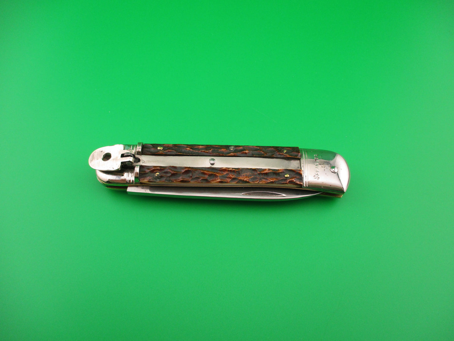 Weidmanns Heil SOLINGEN GERMANY 11cm German Lever Bone SPRINGER automatic