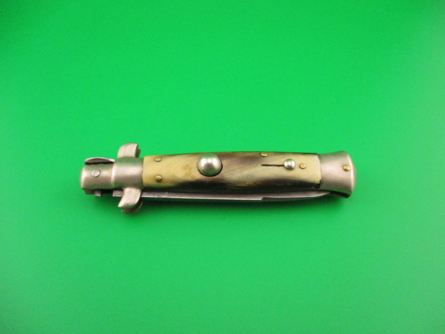 INTER ITALY 16cm Italian Picklock 1950s Vintage automatic knife light horn