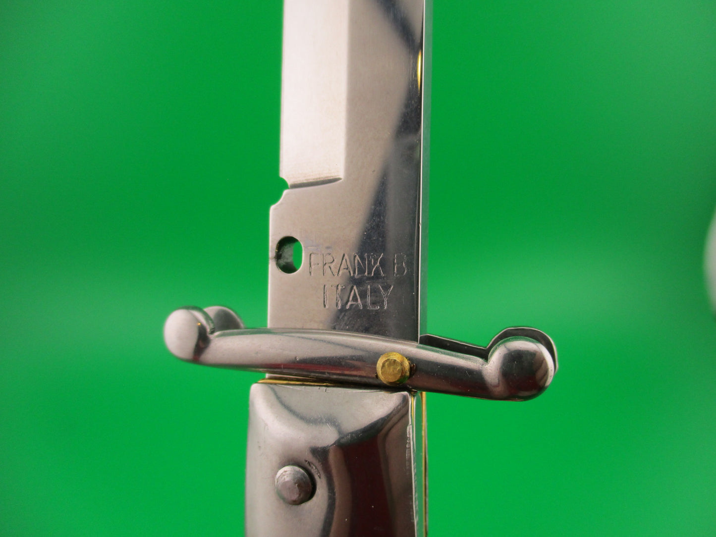 FRANK B ITALY 28cm Italian Swing Guard Brazilian horn automatic knife