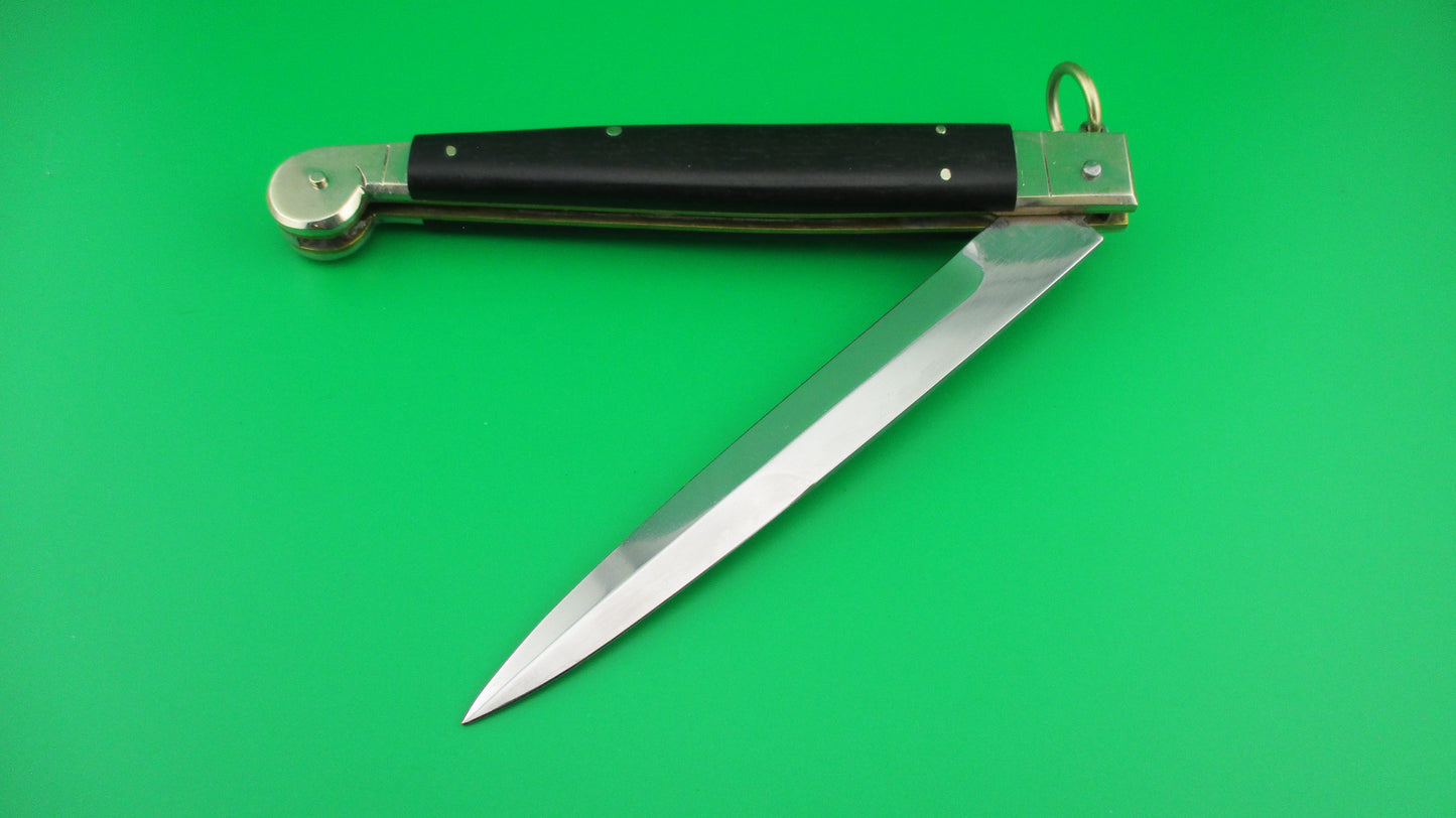 AGA CAMPOLIN 30cm Sicilian Ring Pull Ebony automatic knife 2013