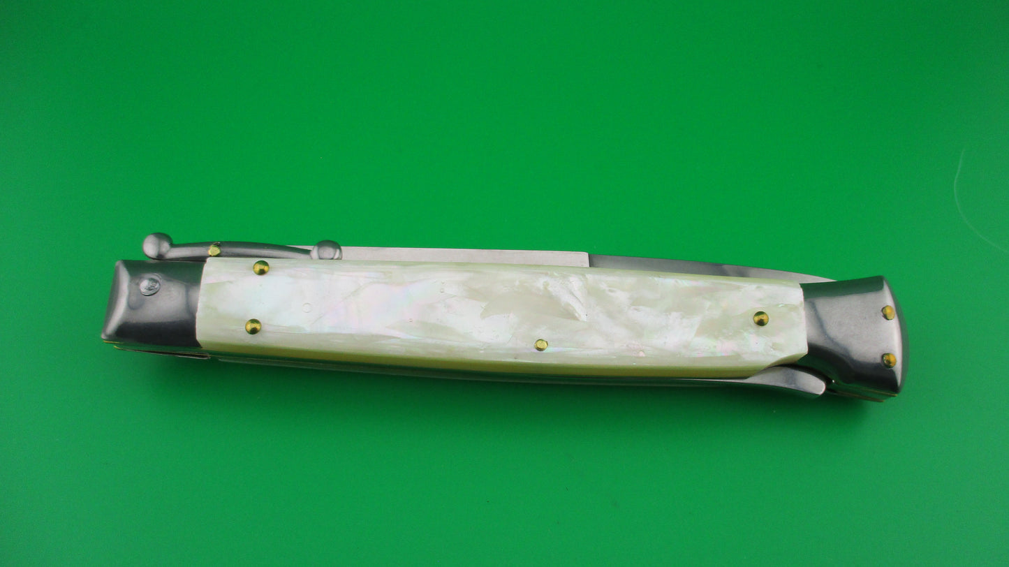 FRANK B ITALY 28cm Italian Swing guard MOP Pearl automatic knife