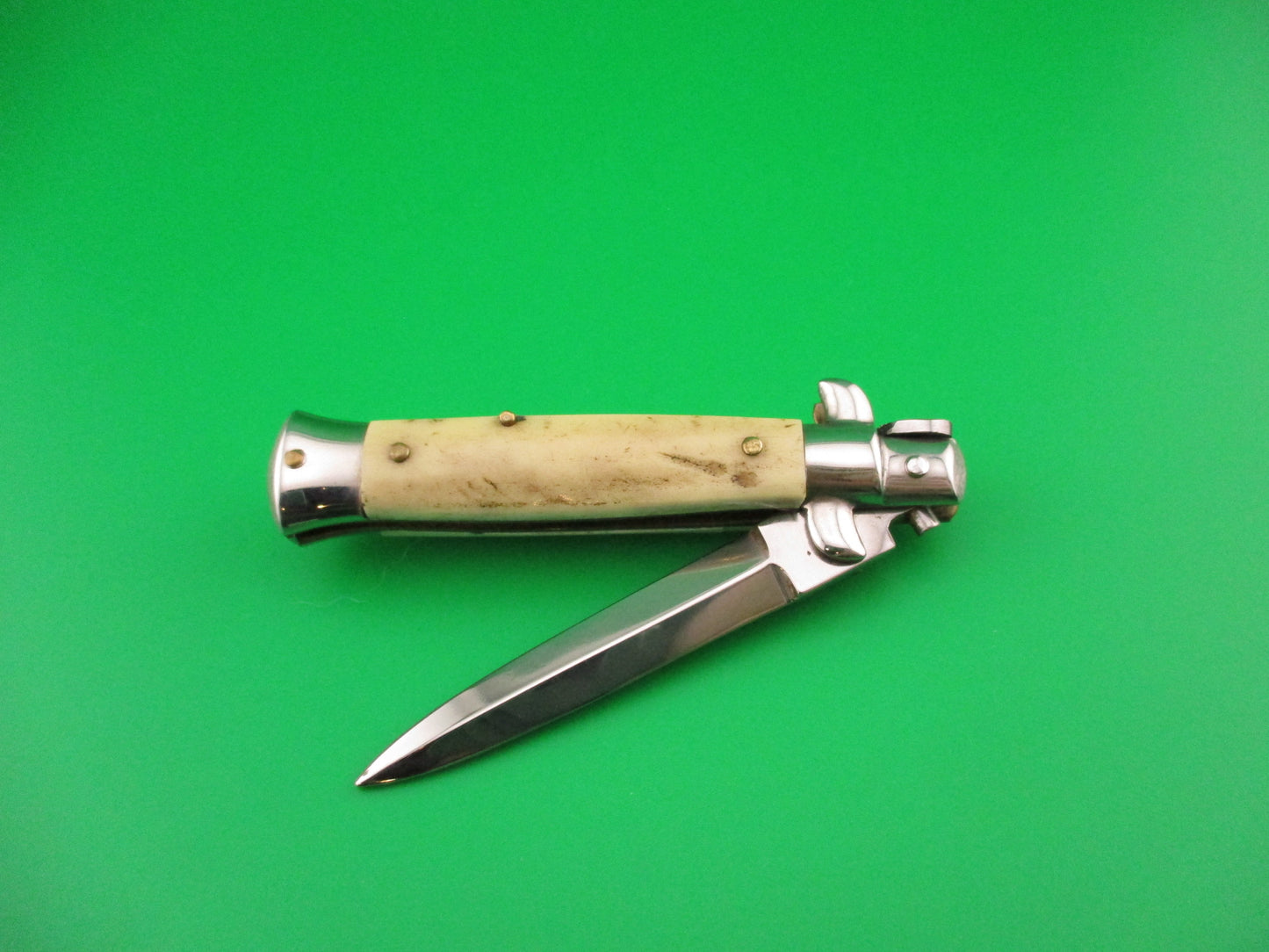ROSTFREI 14cm Italian Stag stiletto Oreste Dibon vintage automatic knife