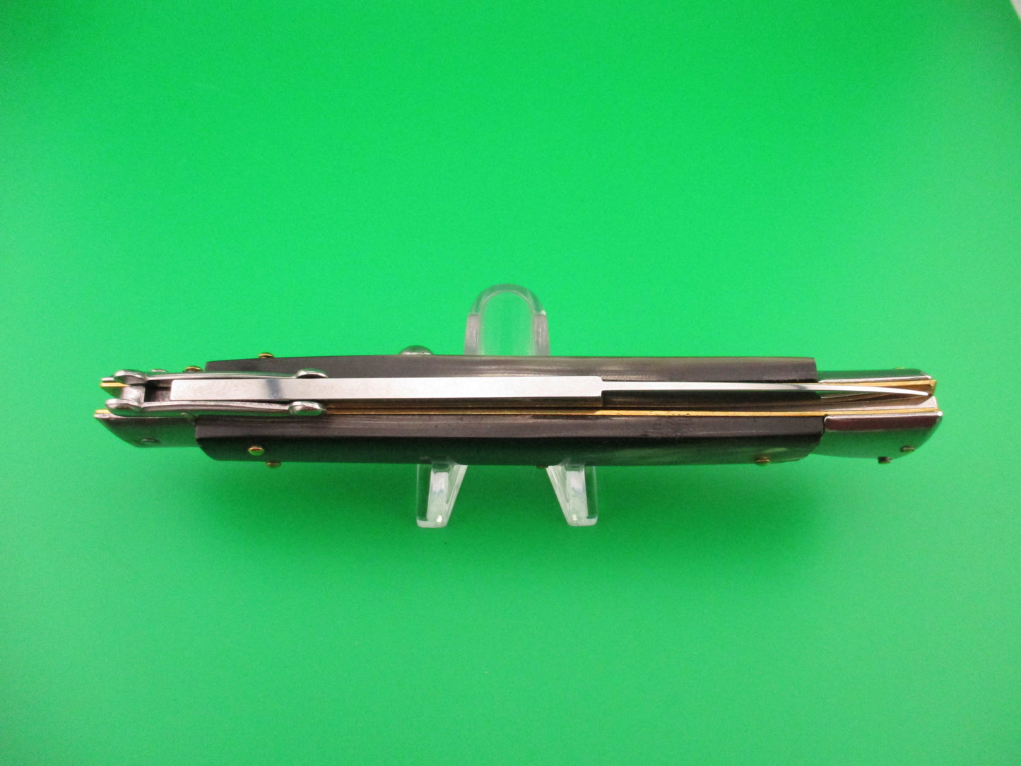 FRANK B ITALY 28cm Italian Swing Guard Brazilian horn automatic knife