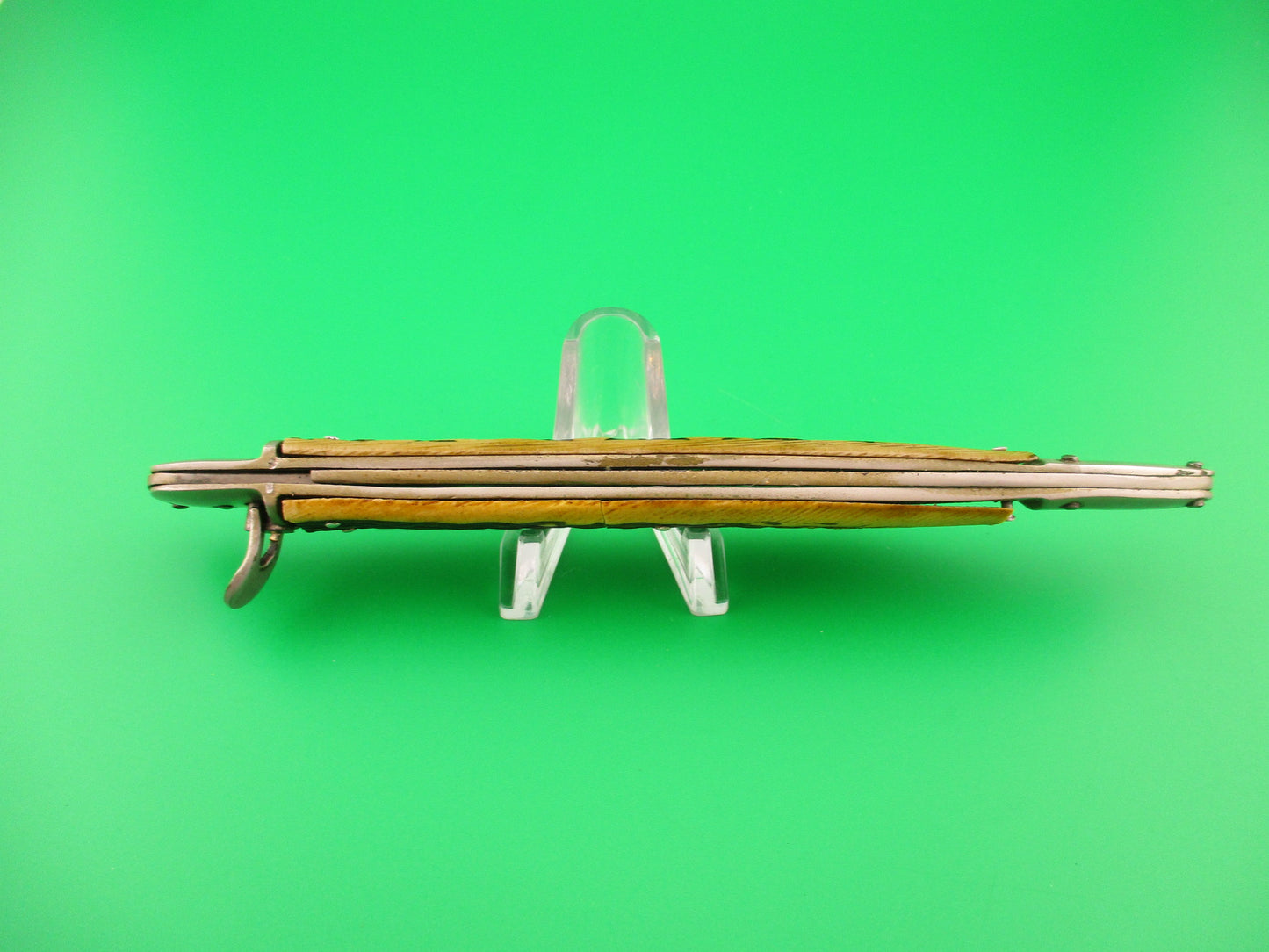 TOLEDO 30cm Spanish Toothpick Lever Faux Stag vintage automatic knife