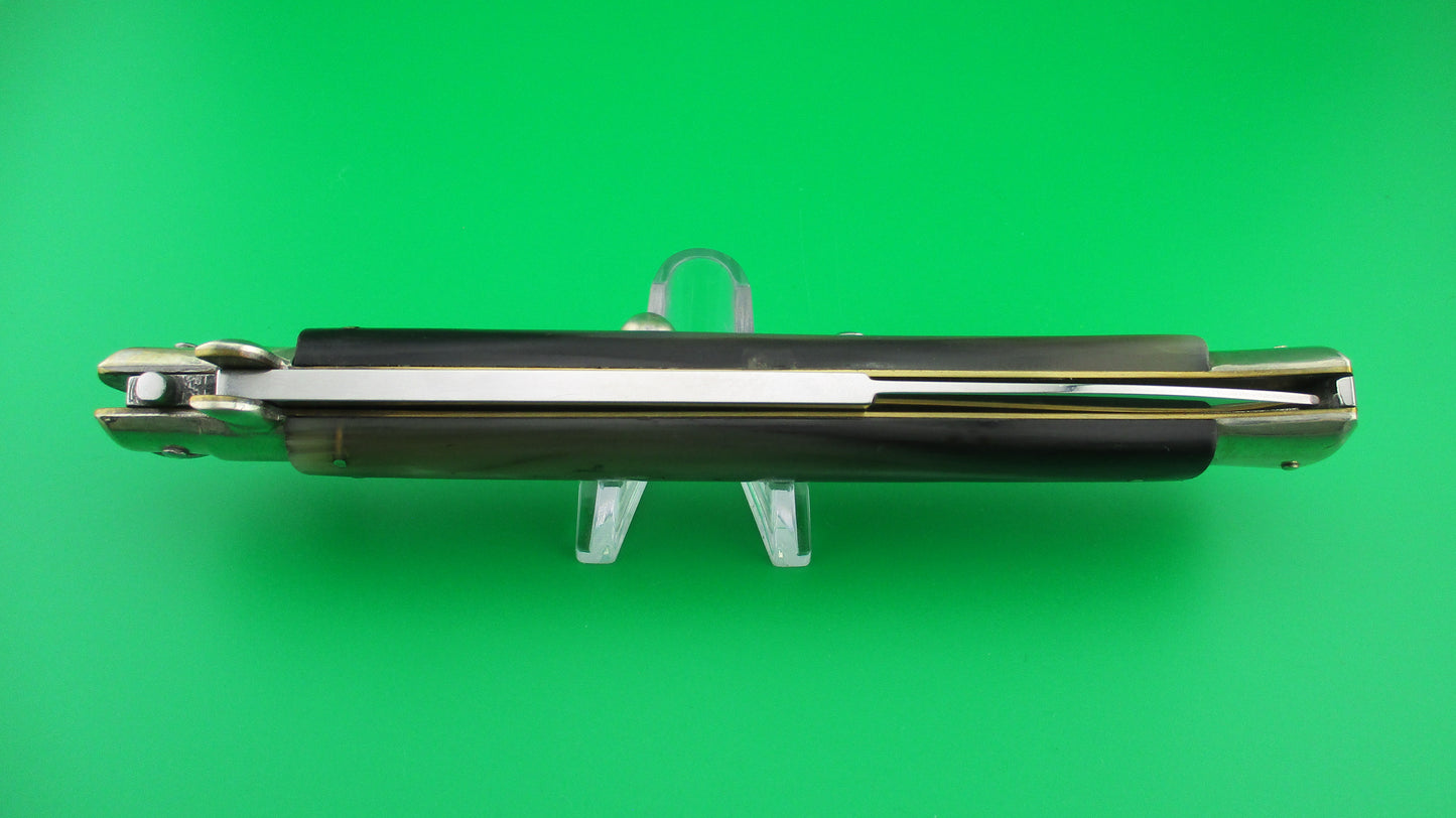 z AGA CAMPOLIN 33cm Picklock Stiletto Translucent green & black horn automatic knife