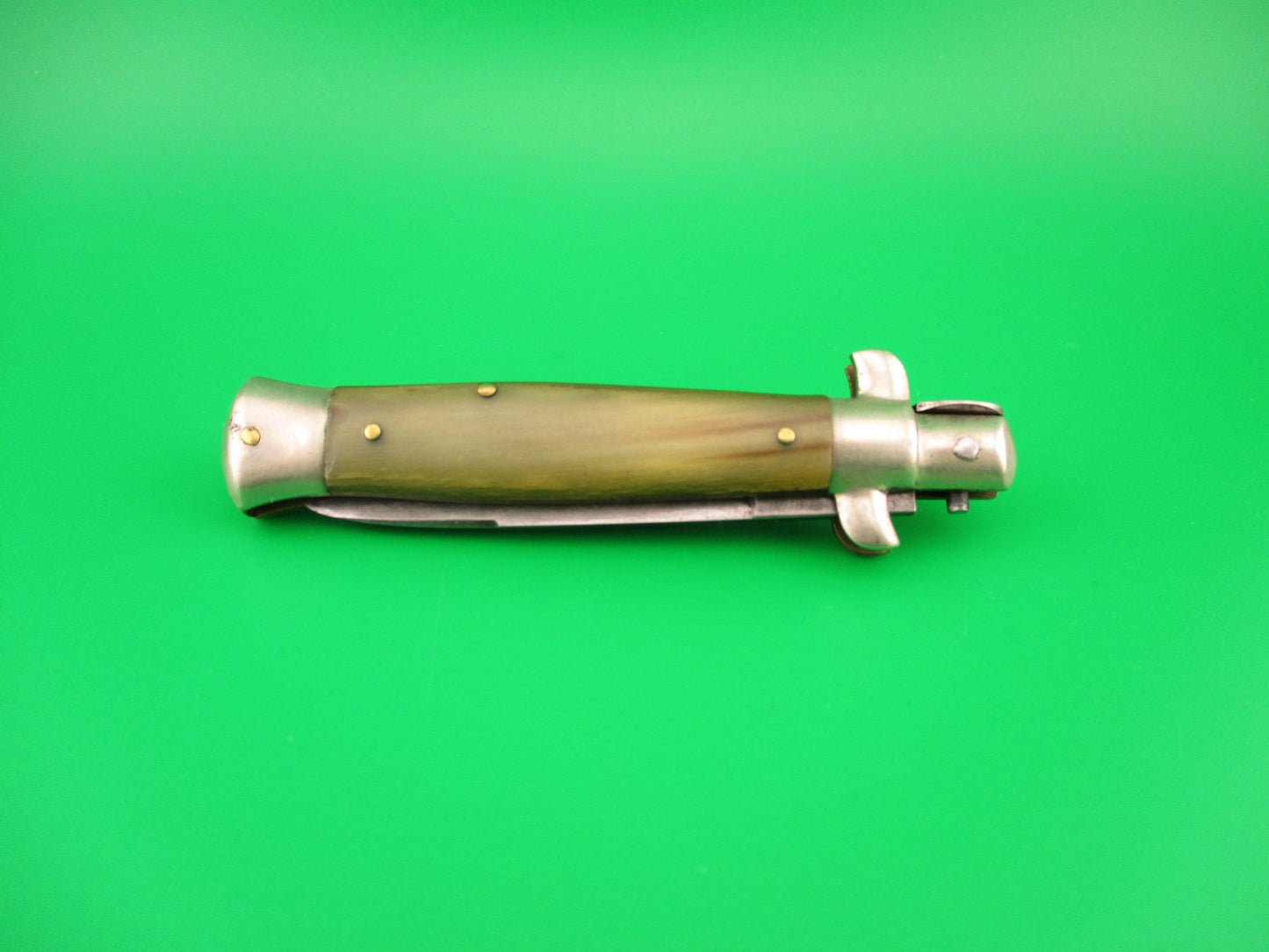 INTER ITALY 16cm Italian Picklock 1950s Vintage automatic knife light horn