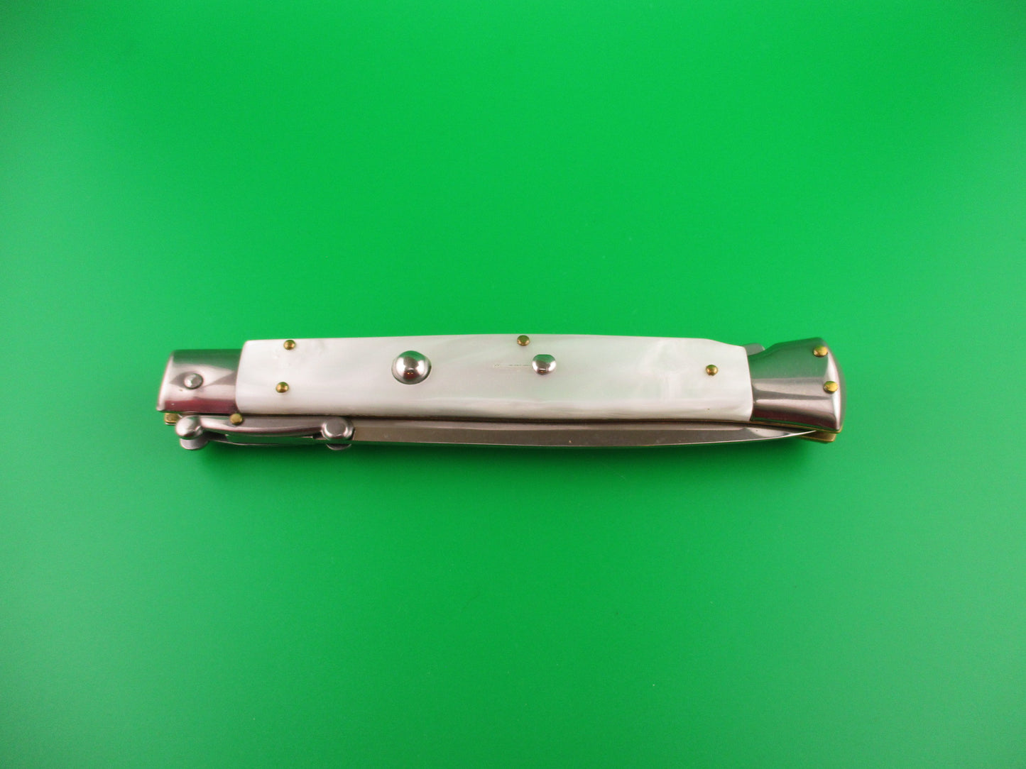 FRANK B ITALY 28cm Italian Swing Guard Dagger Pearlex automatic knife