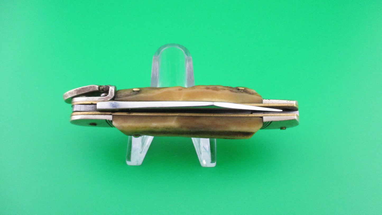 PUMA Springbock II Solingen Germany 8cm German lever stag automatic knife