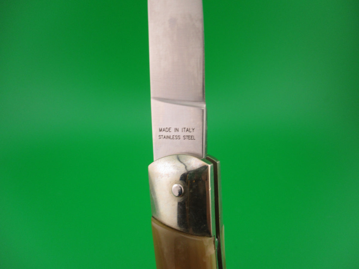 AKC 18cm Italian Lockback Horn Speed Hunter First Run automatic knife
