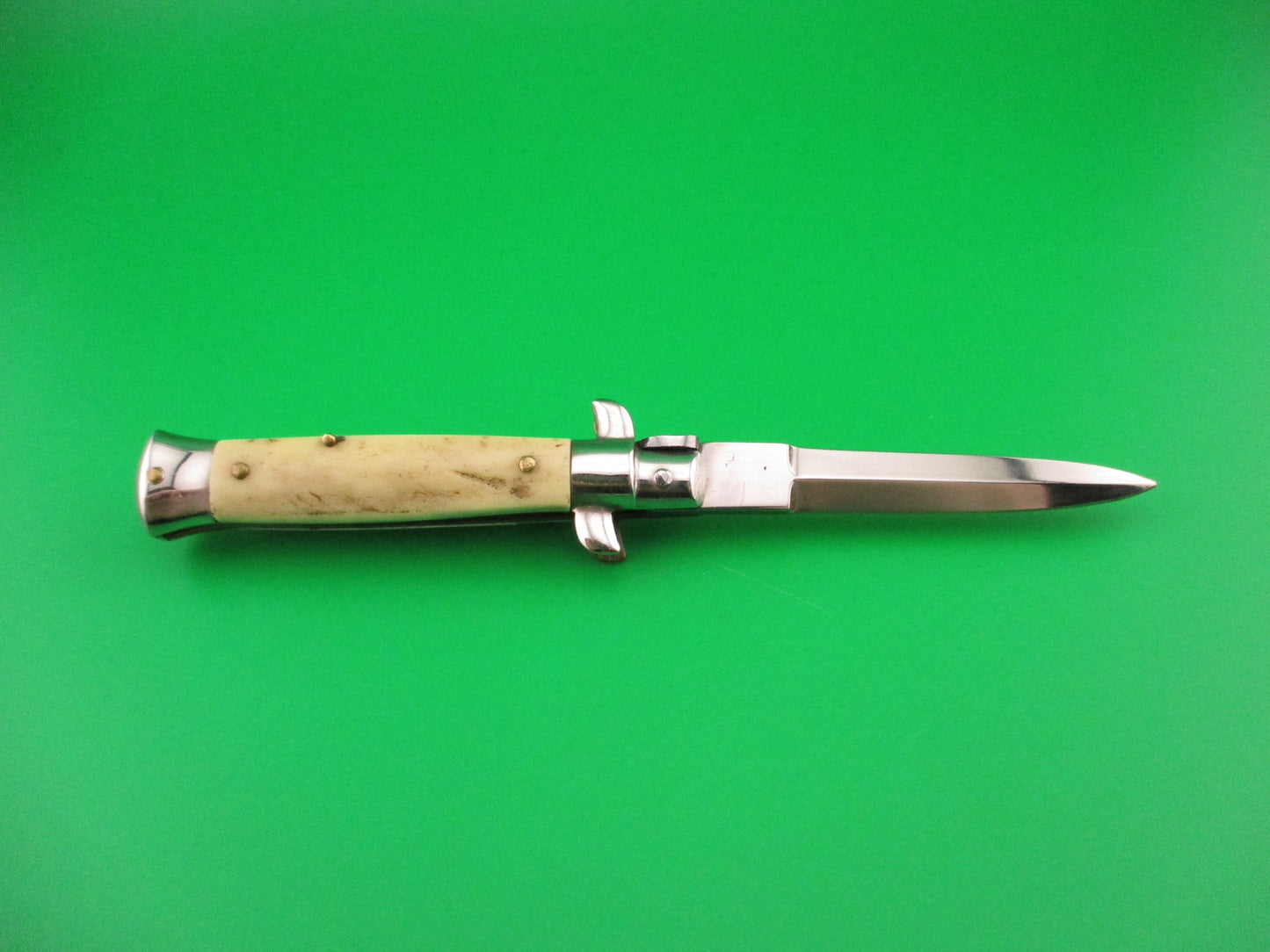 ROSTFREI 14cm Italian Stag stiletto Oreste Dibon vintage automatic knife