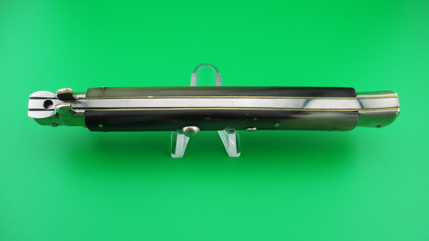 z AGA CAMPOLIN 33cm Picklock Stiletto Translucent green & black horn automatic knife