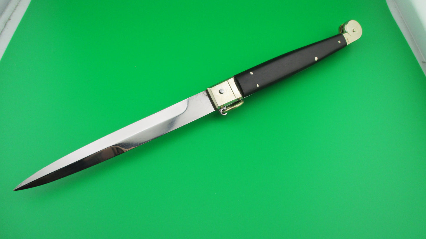 AGA CAMPOLIN 30cm Sicilian Ring Pull Ebony automatic knife 2013