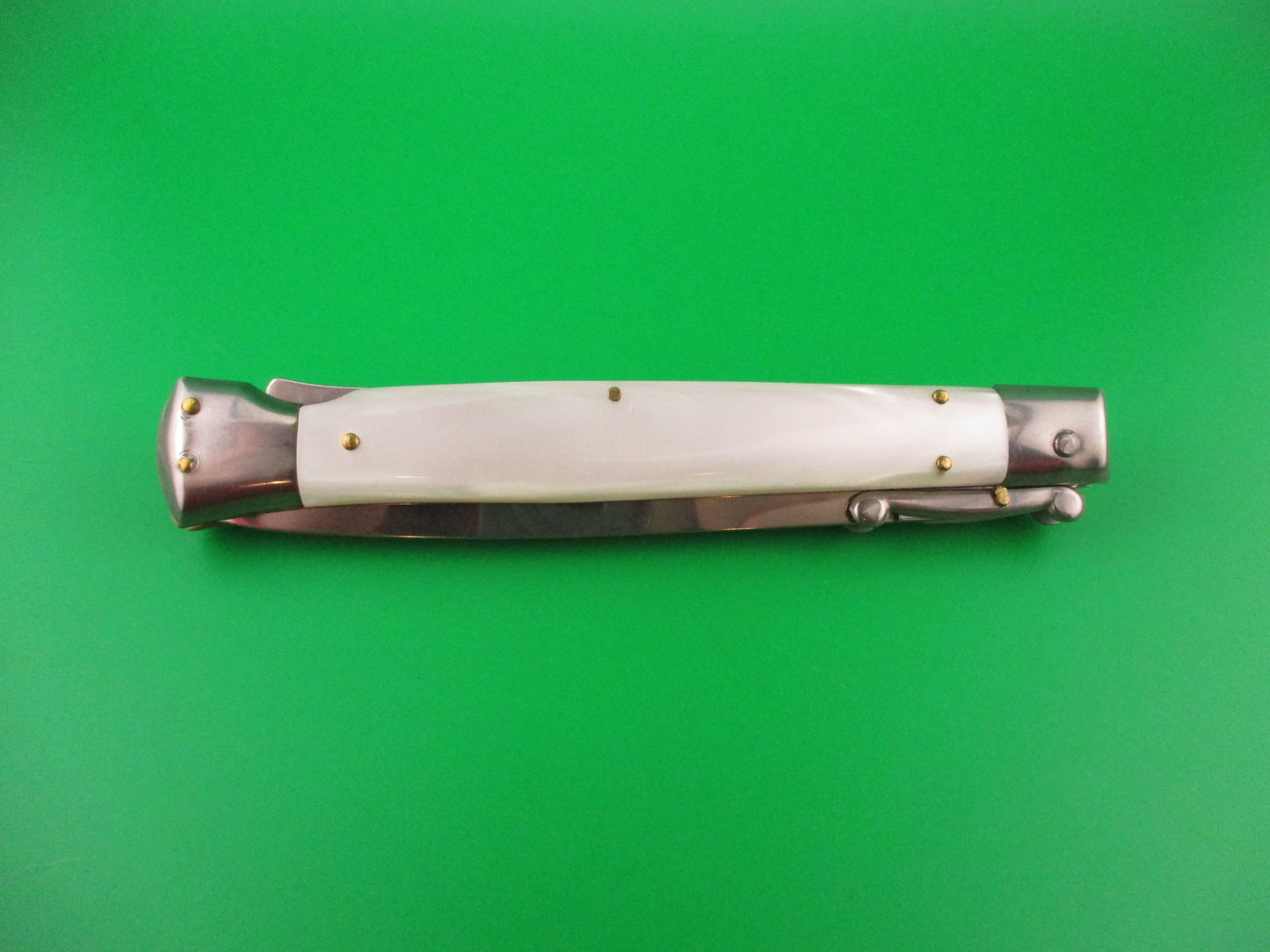 FRANK B ITALY 28cm Italian Swing Guard Dagger Pearlex automatic knife