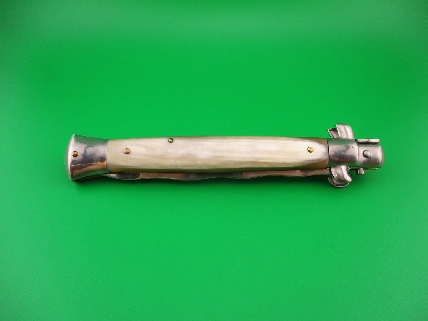 STILETTO ITALY 28cm Italian Stiletto Kris Honey & Cream horn automatic knife