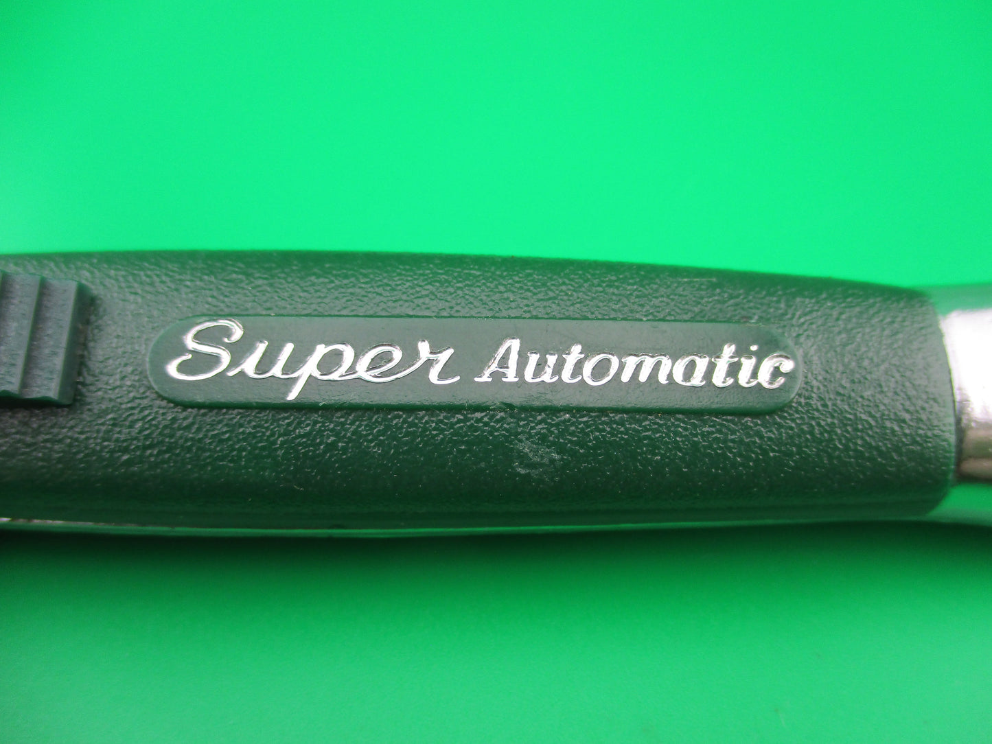 z Rare GREEN SUPER AUTOMATIC vintage OTF da STAINLESS STEEL