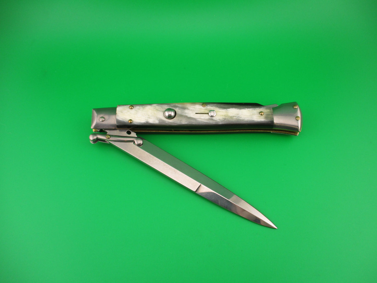 FRANK B ITALY 28cm Italian Swing Guard Brazilian horn automatic knife