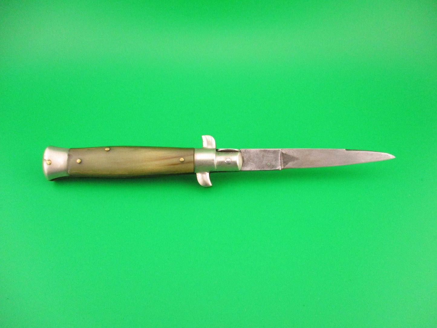 INTER ITALY 16cm Italian Picklock 1950s Vintage automatic knife light horn