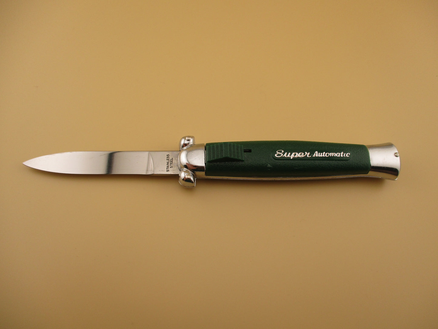 STAINLESS STEEL 21cm Super Automatic OTF DA Rare GREEN automatic knife