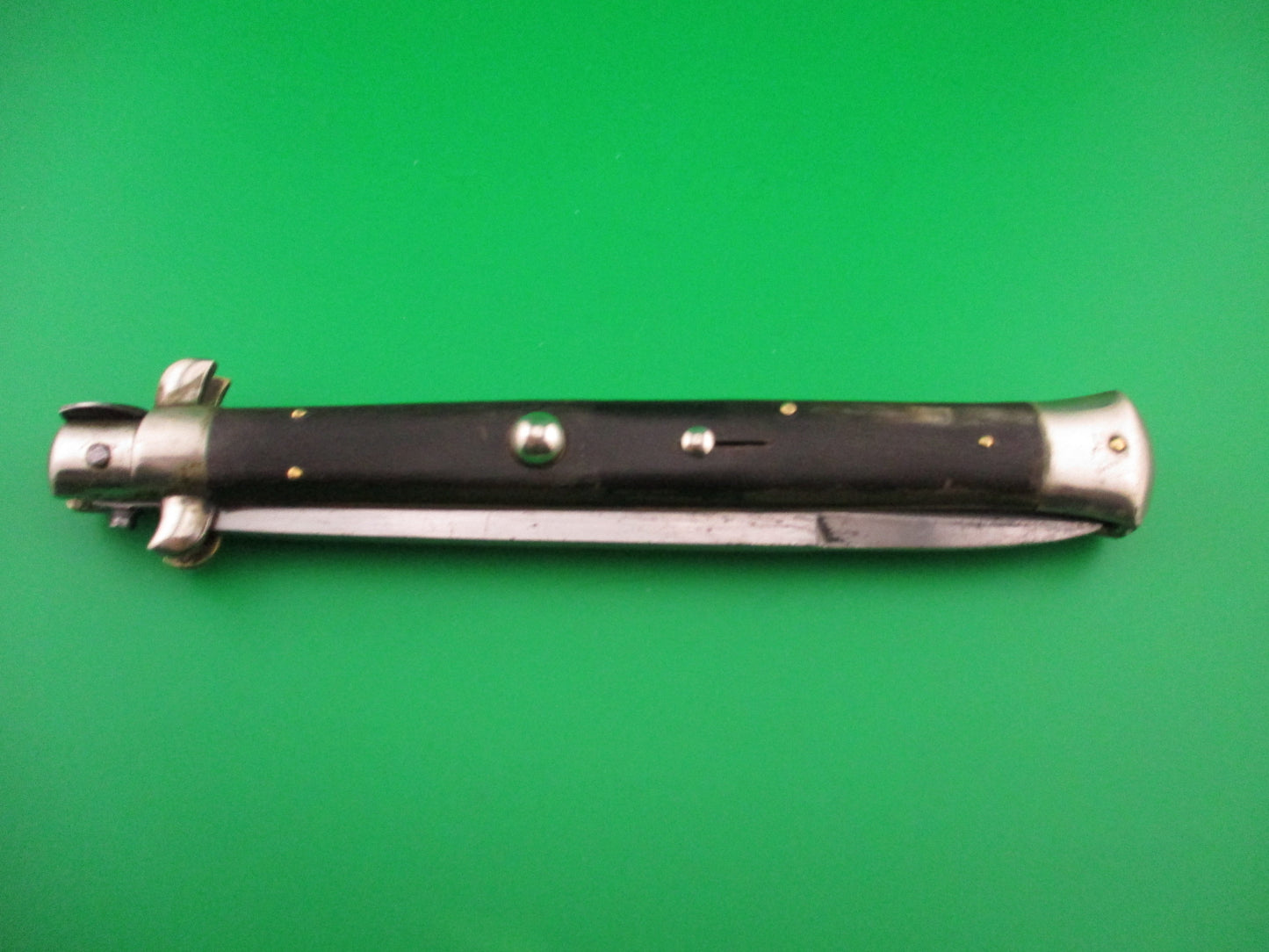 ITALY INOX 33cm Italian Picklock Horn Vintage 1950s automatic knife