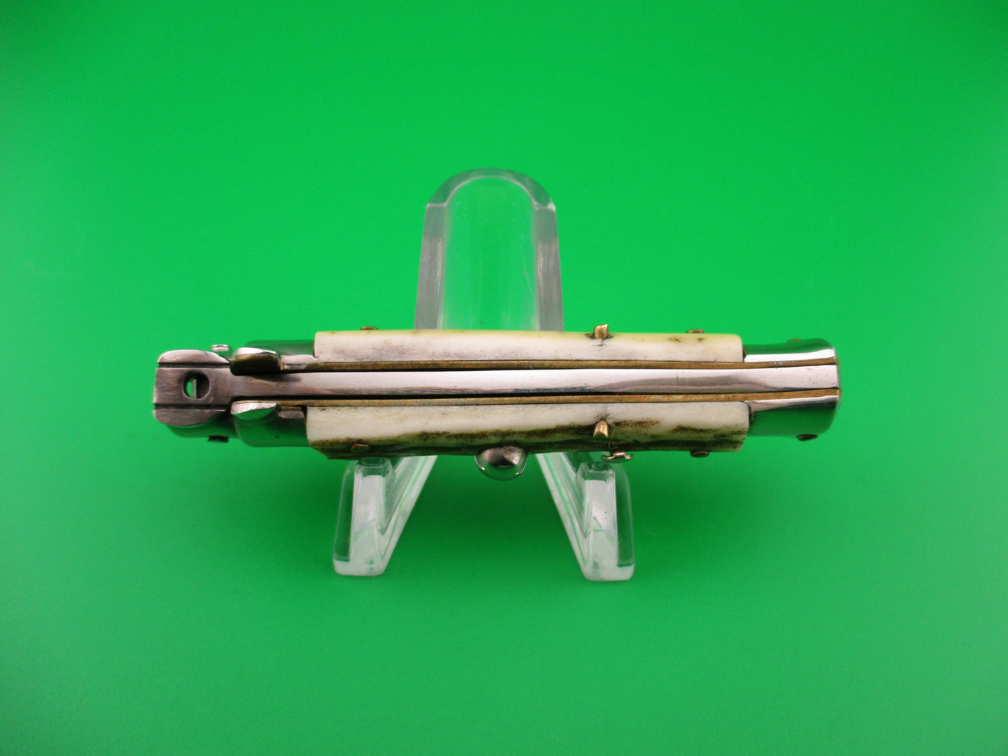 ROSTFREI 14cm Italian Stag stiletto Oreste Dibon vintage automatic knife