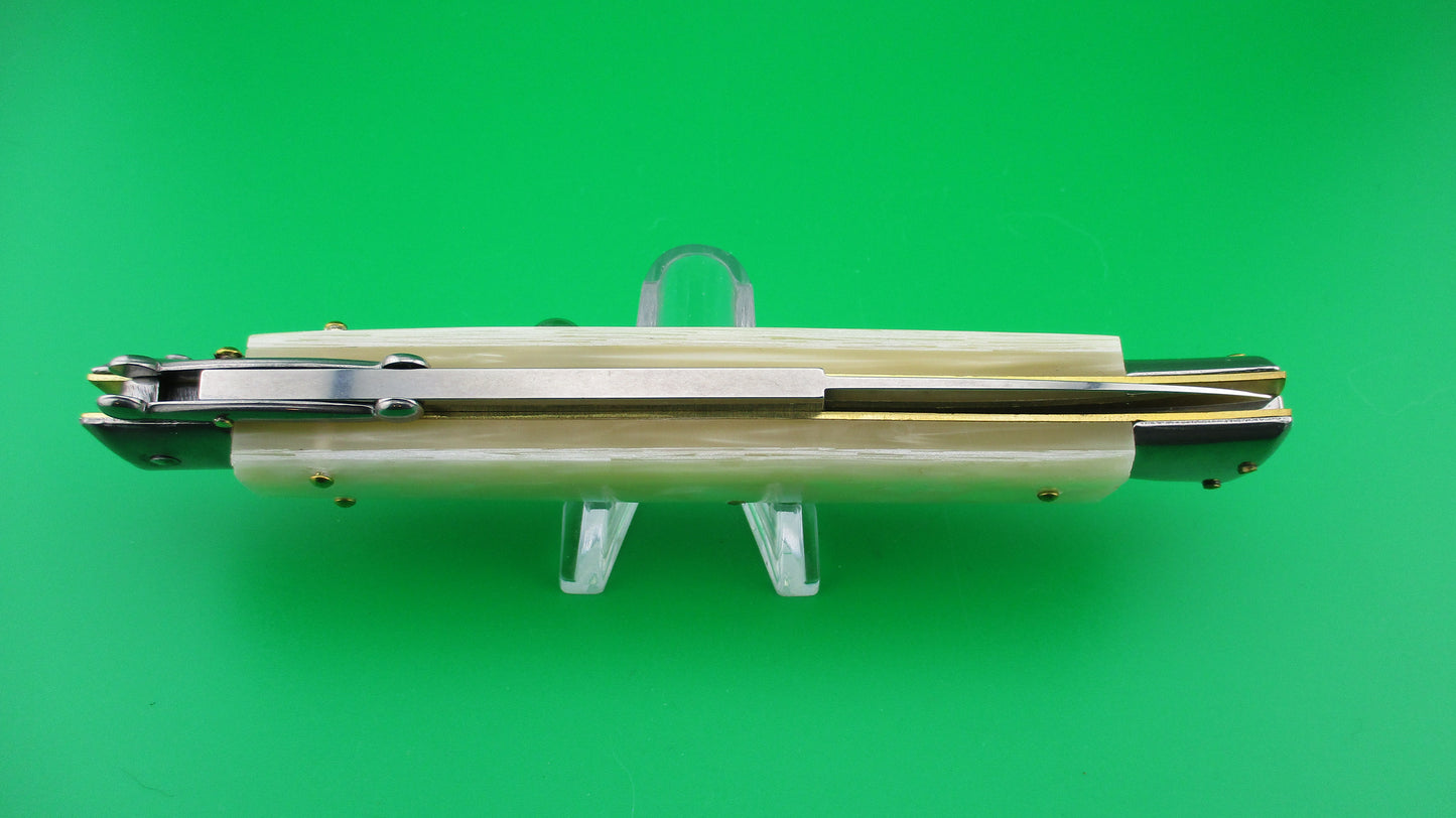 FRANK B ITALY 28cm Italian Swing guard MOP Pearl automatic knife