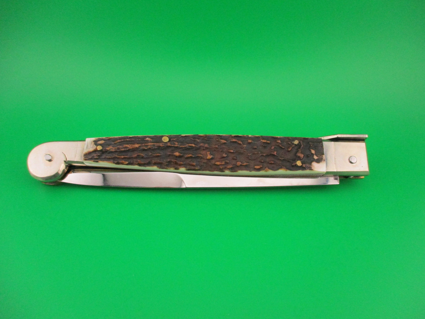 AGA CAMPOLIN 30cm Italian Sicilian Stag Picklock automatic knife