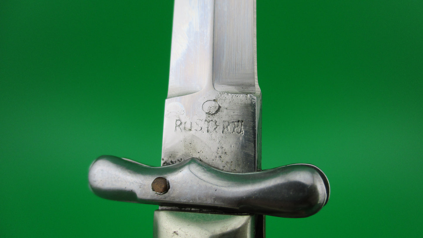 z ROSTFREI MEDICI 19cm Italian Stag Swing guard dagger automatic knife
