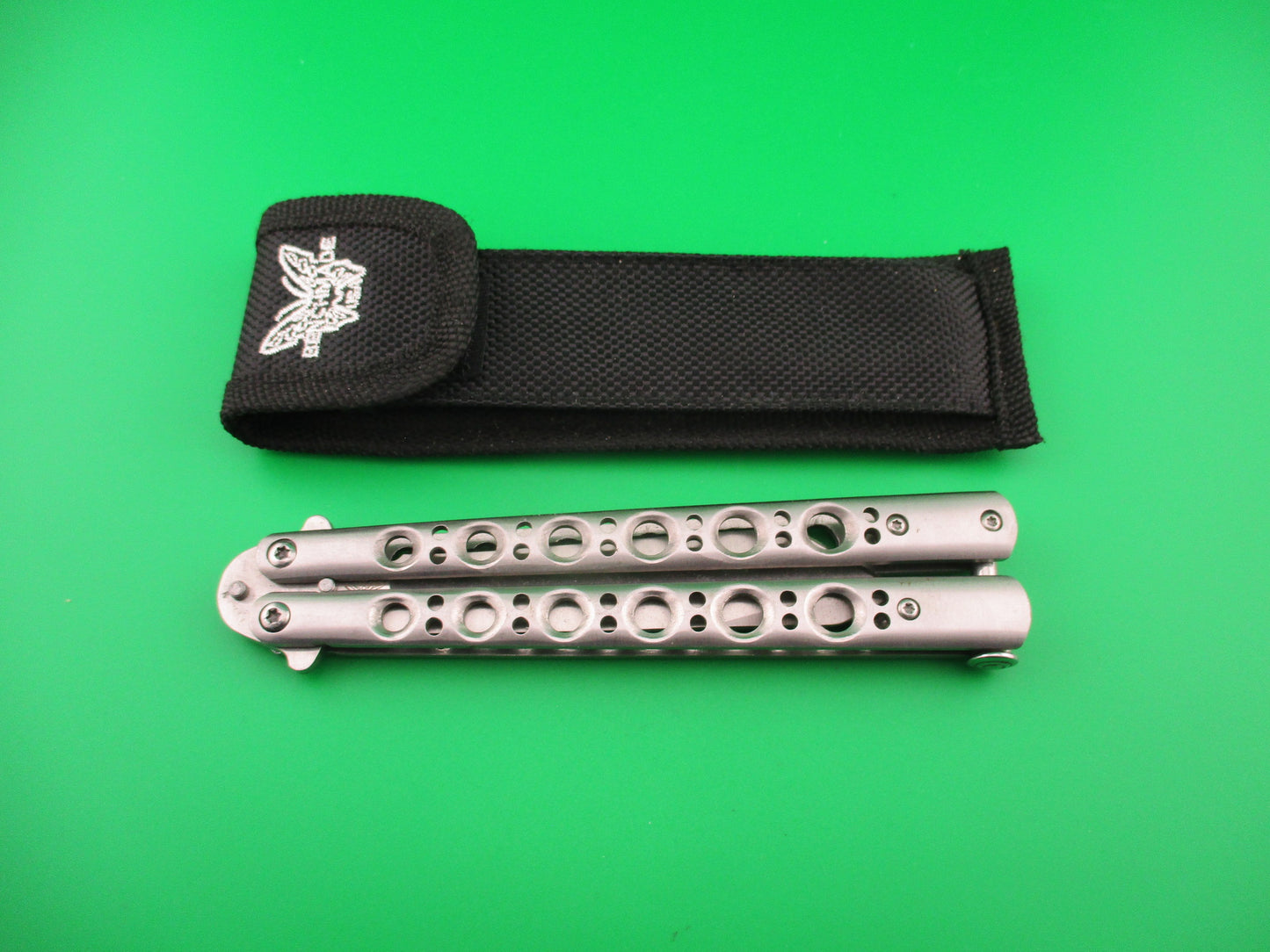 Benchmade style Balisong Butterfly Tanto blade knife copy?